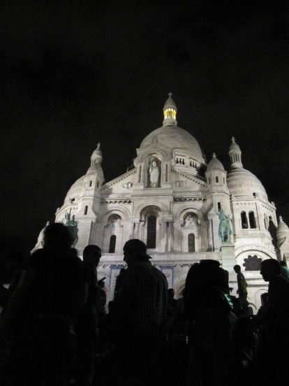Sacre Coeur by night.